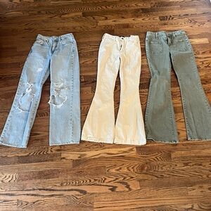 3 Pair Hollister, Altered State, Forever 21 Size 24 Teen/Tween